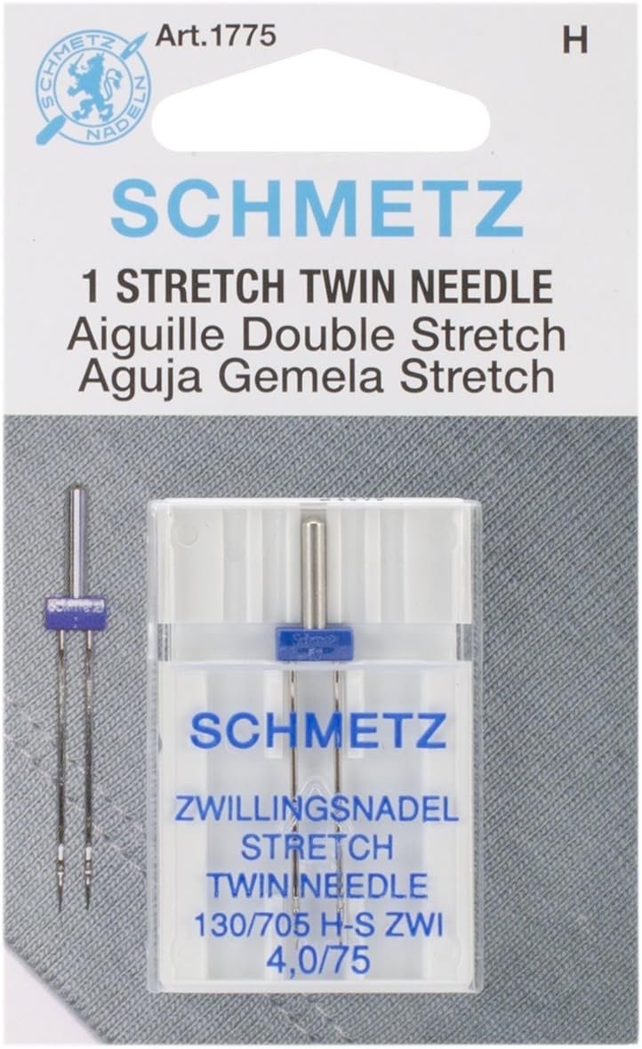 SCHMETZ Euro-Notions Twin Stretch Machine Needle, 4/75-Inch