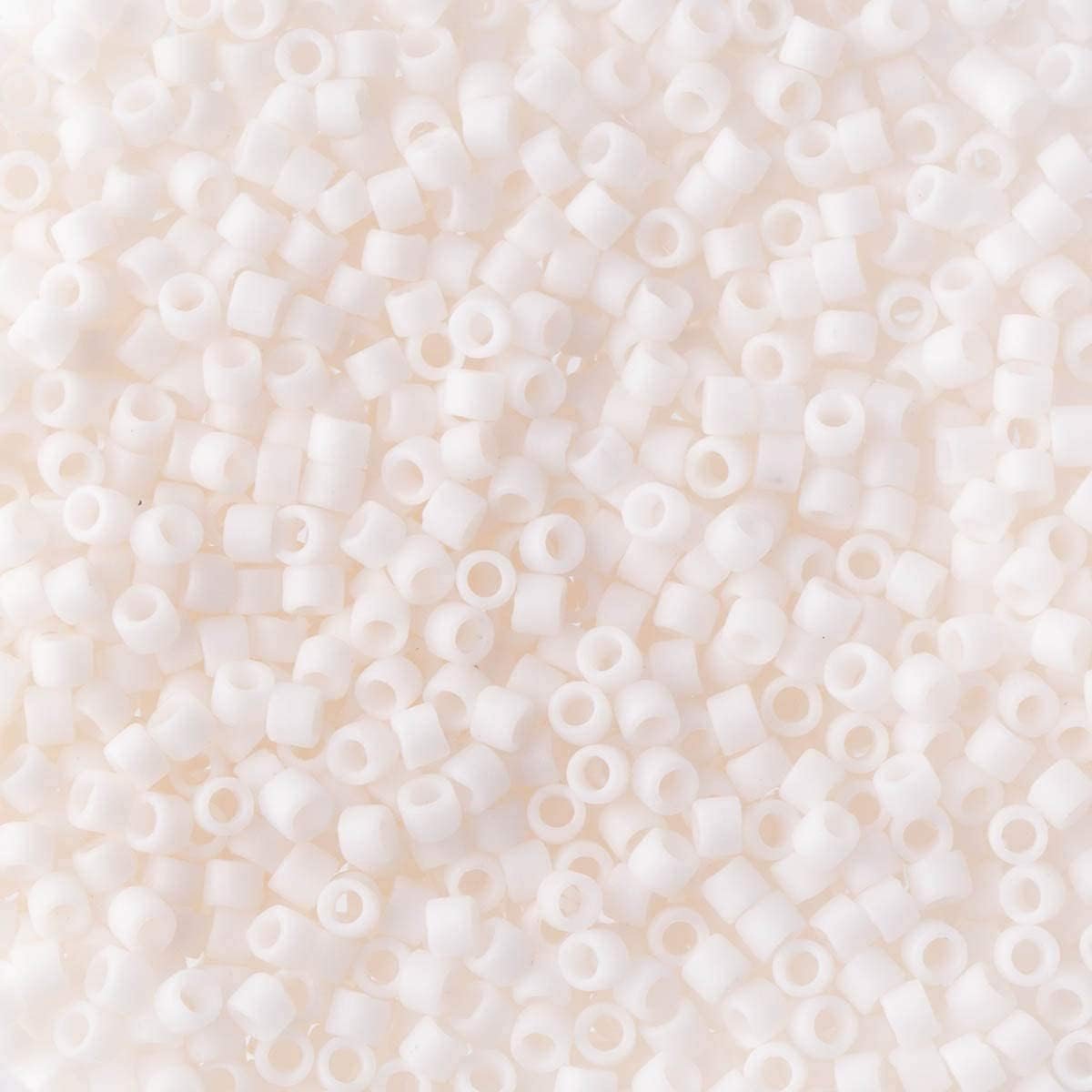 Miyuki Delica Seed Beads Bundle: Size 11/0, Peach Matte Opaque Palette Collection DB1510, DB1512, DB1513 - 3 Tubes of 7.2 Grams ea