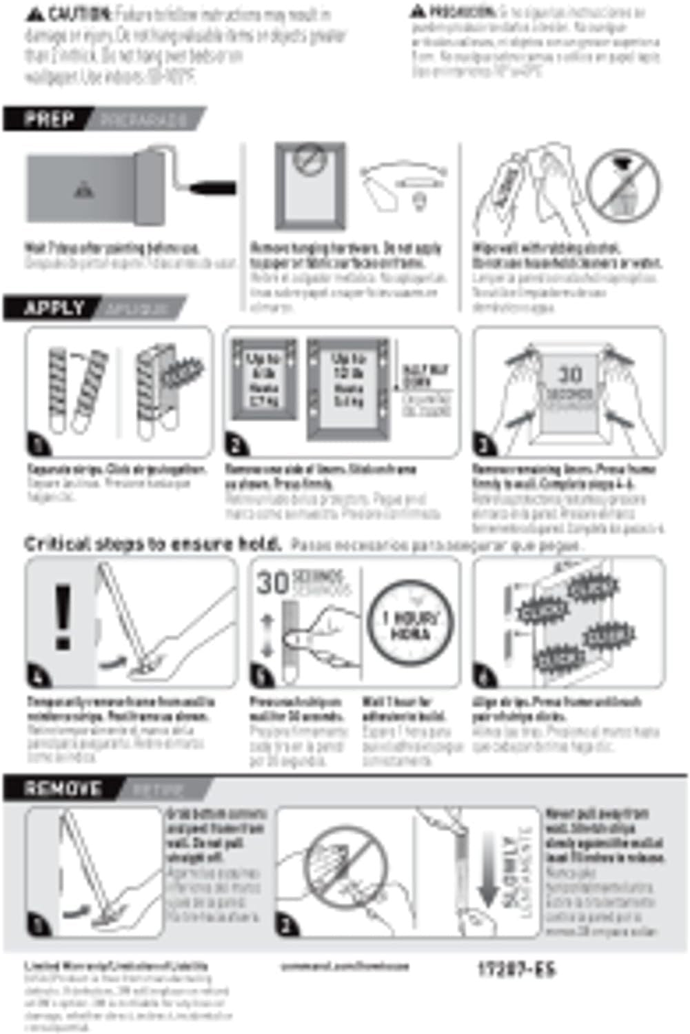 Command Narrow Picture Hanging Strips, White, 4-Pairs, Holds up to 12 lbs.