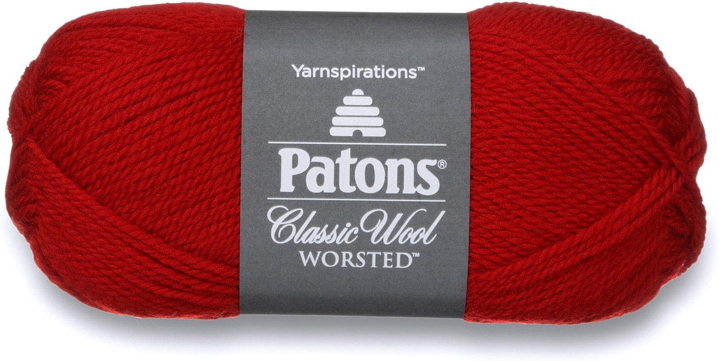Patons Classic Wool, Bright Red Yarn