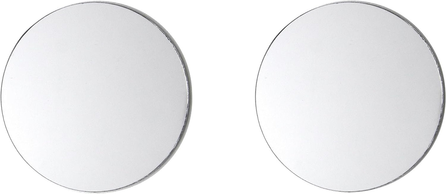 Cousin DIY Mirror 2 Piece Round Glass Set, 3 inch Diameter