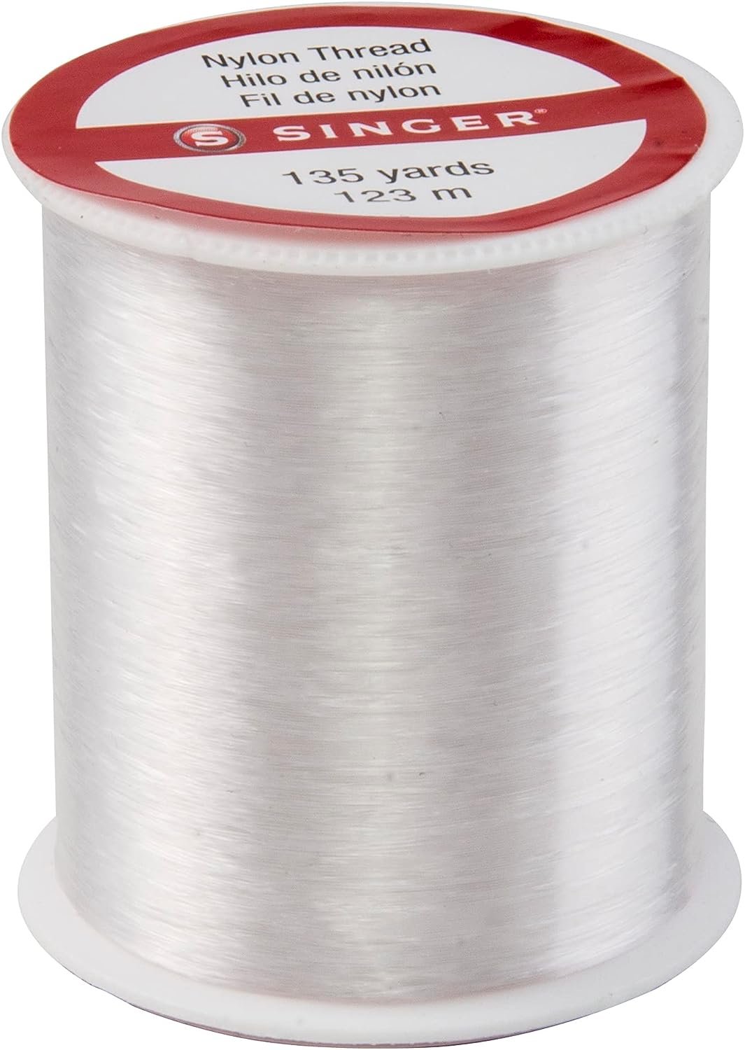 SINGER 00260 Clear Invisible Nylon Thread, 135-Yard