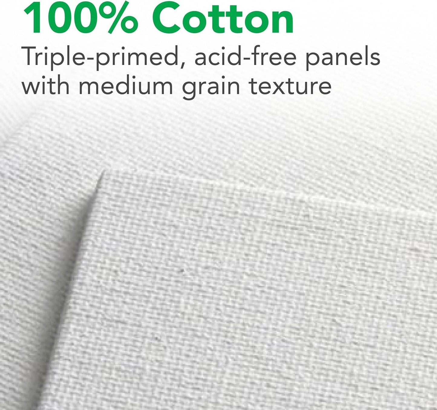 Daler-Rowney Simply Canvas Panel, 8x10 inches, 3 Pack - Artist Canvas for Oil, Acrylic, Pouring & Mixed Media - 100% Cotton, Triple Primed