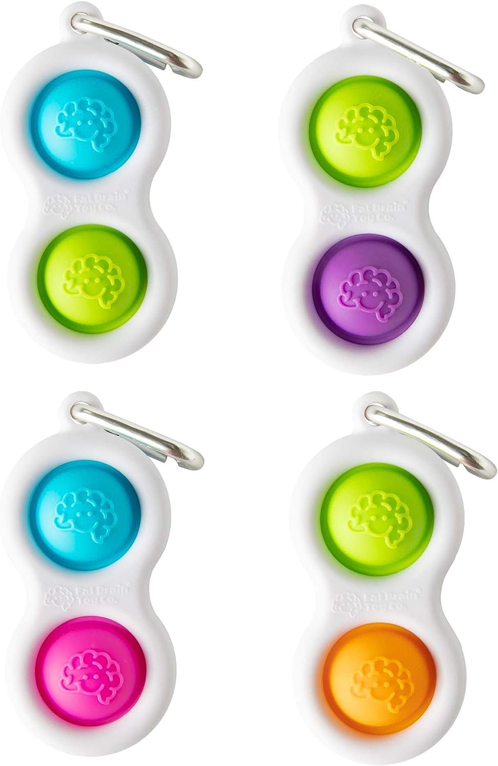 Fat Brain Toys Simpl Dimpl - Orange/Lime Office & Desk Toys for Ages 3 to 12