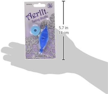 Handy Hands Aerlit Tatting Shuttle with 2 bobbins –SHH434, Caribbean Sky