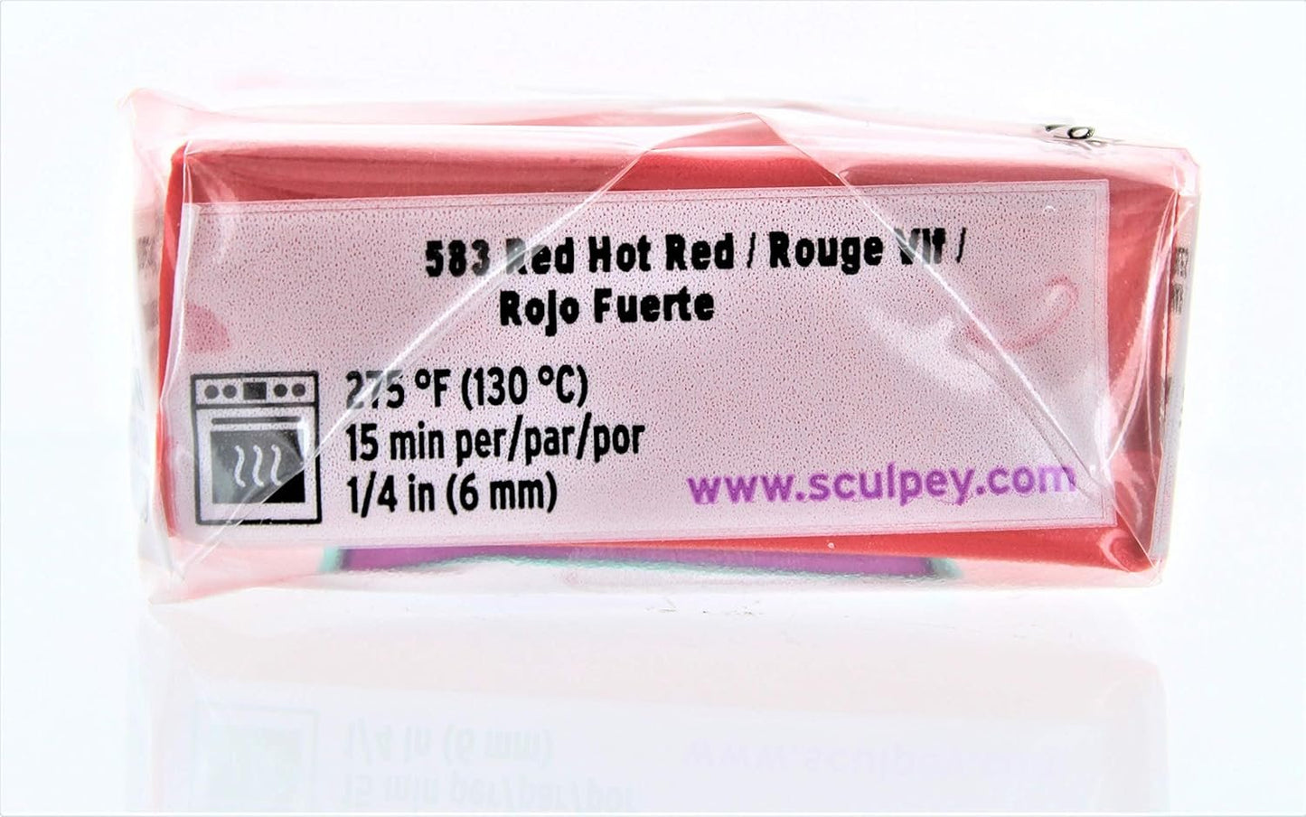 Sculpey Iii Polymer Clay 2oz-Red Hot Red
