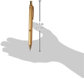 PENTEL Gold Barrl-Energel Alloy Pen 1P Gel Ink Rollerball Pen (BL407XBPA)