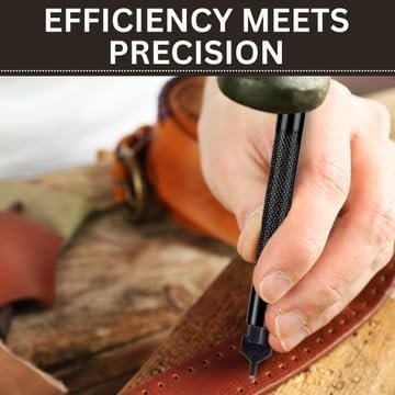 Leather Working Tools Set by Pixiss - Small Hammer and Leather Stamping Tools (39 pcs) - Leather Hole Punch for Belts with 39 Various Leather Cutting Dies for Leather Working Tools and Supplies