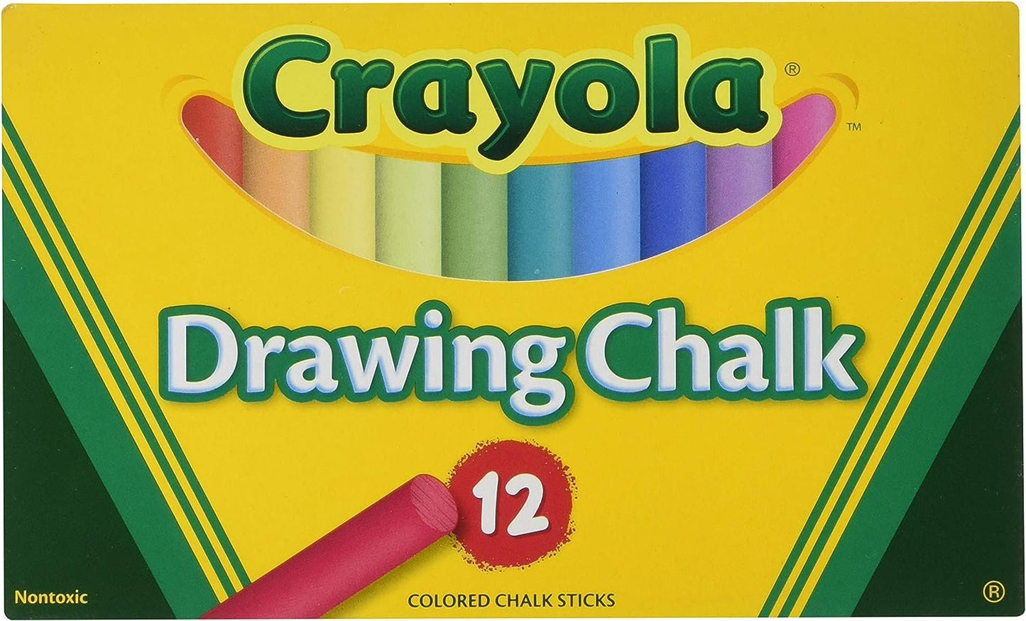 Crayola Non-Toxic Chalkboard Chalk (510403), Assorted