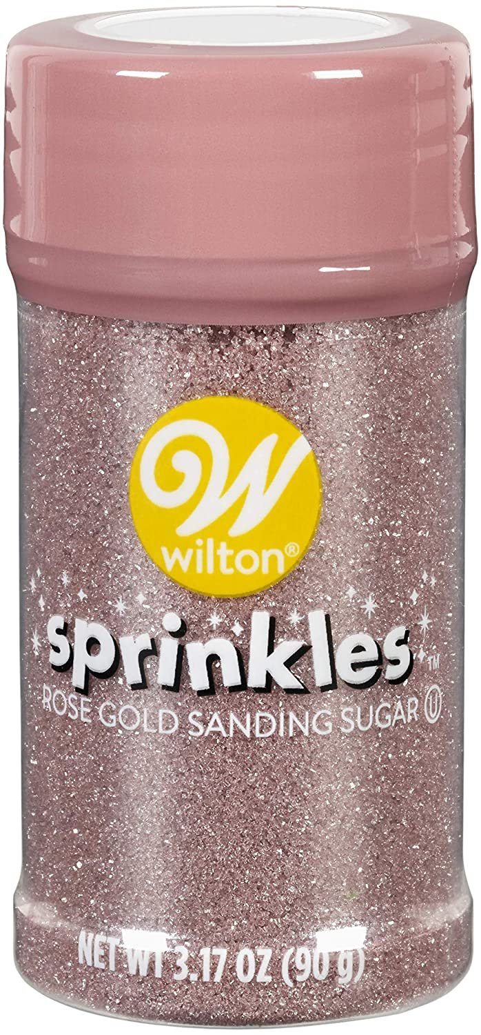 Rose Gold Sanding Sugar 3.17 oz