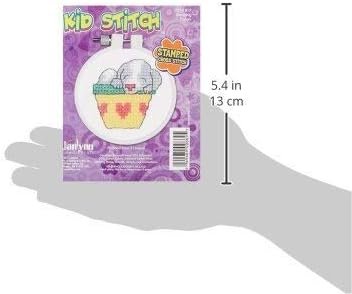 Janlynn 021-1817 Kid Sleeping Puppy Stamped Cross Stitch Kit, 3"