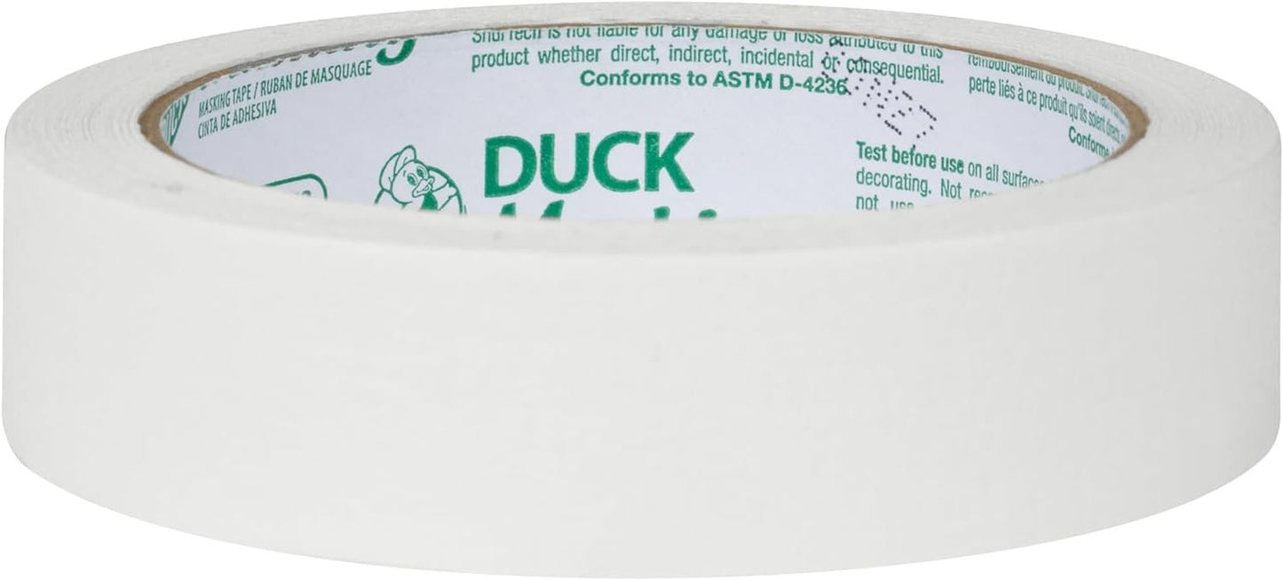 Duck Masking 240878 White Color Masking Tape, 94-Inch by 30 Yards