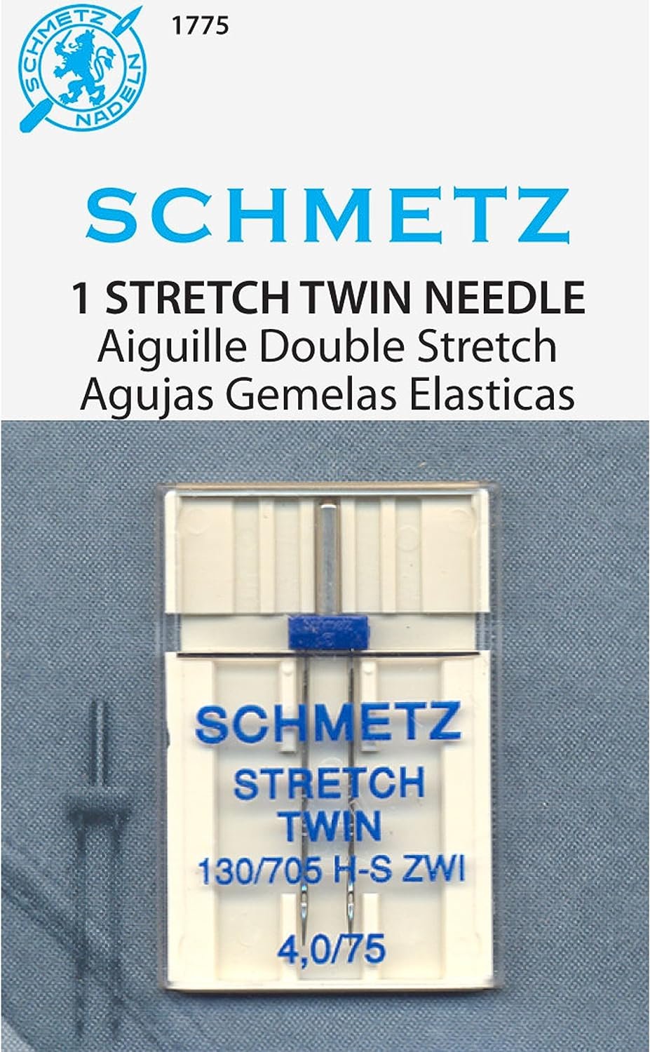 SCHMETZ Euro-Notions Twin Stretch Machine Needle, 4/75-Inch
