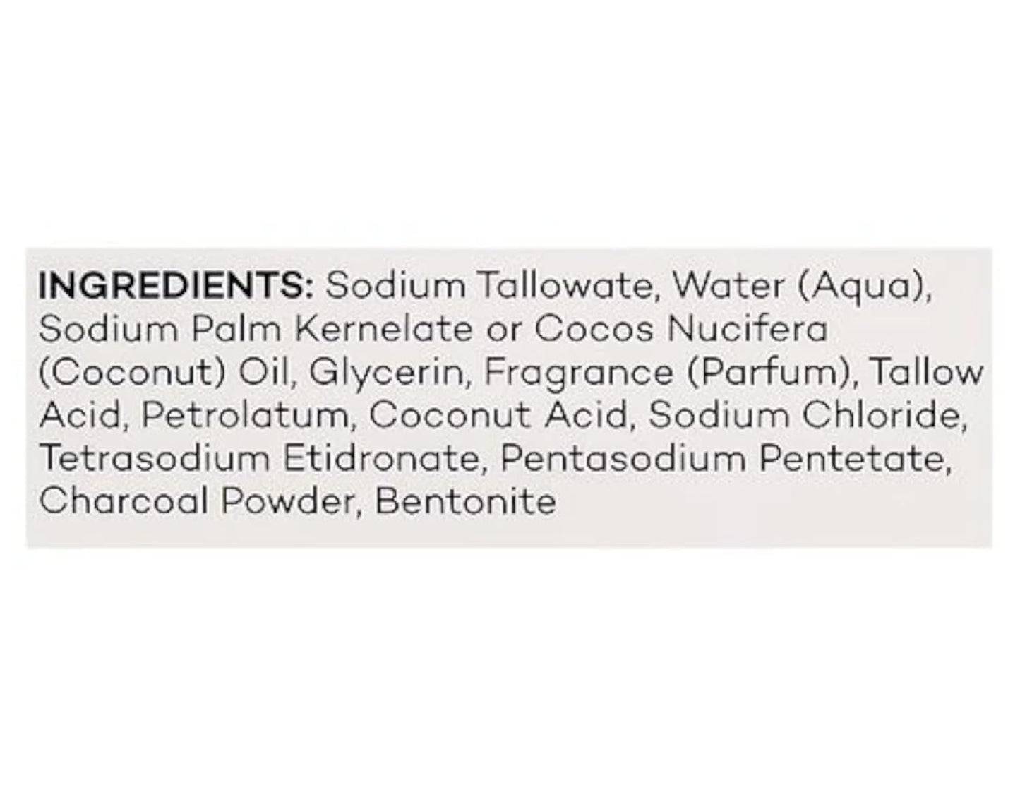 Yardley Activated Charcoal Bath Bar 4oz 3 Pack