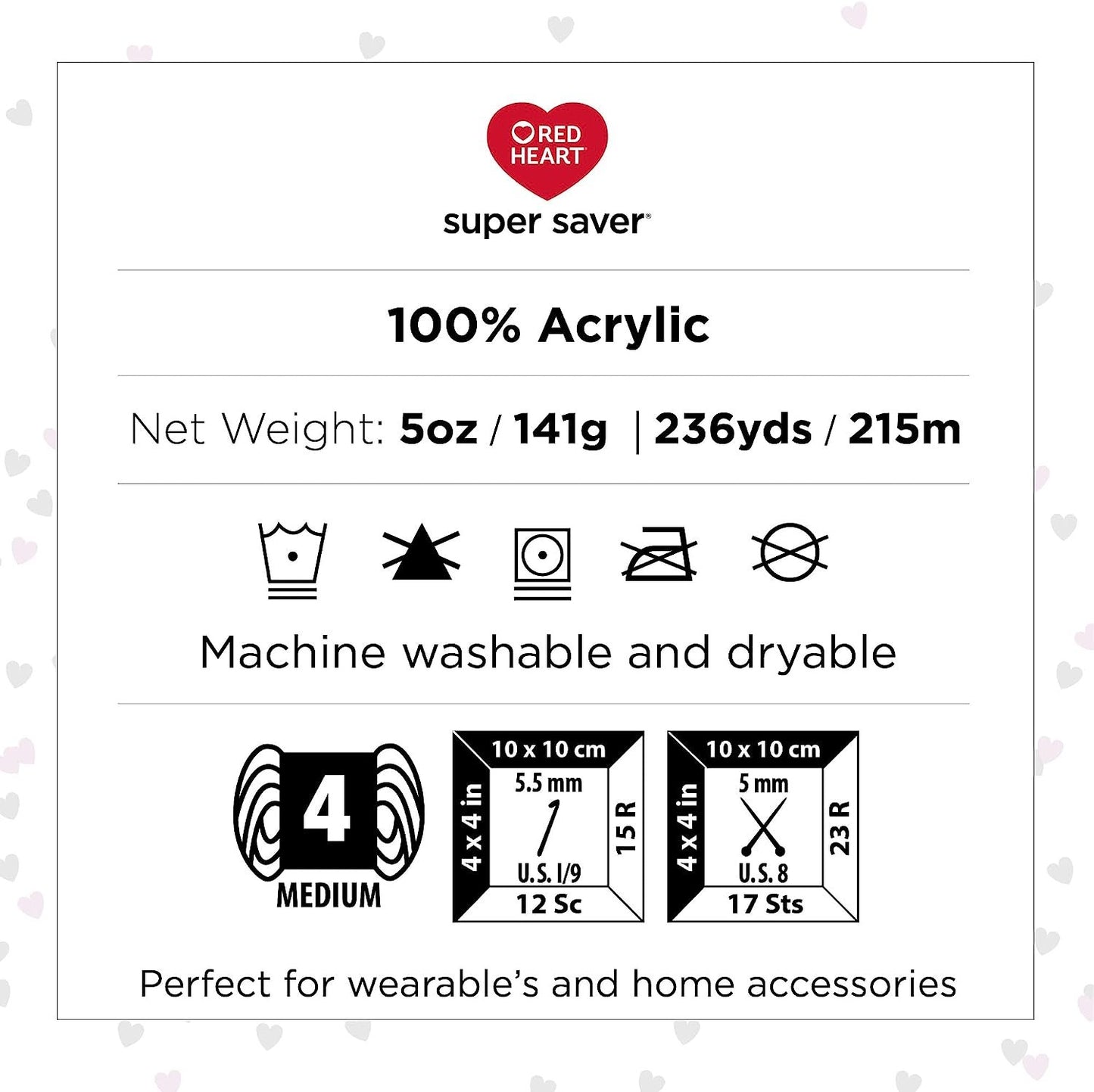Red Heart Super Saver Yarn, 3 Pack, Favorite Stripe 3 Count