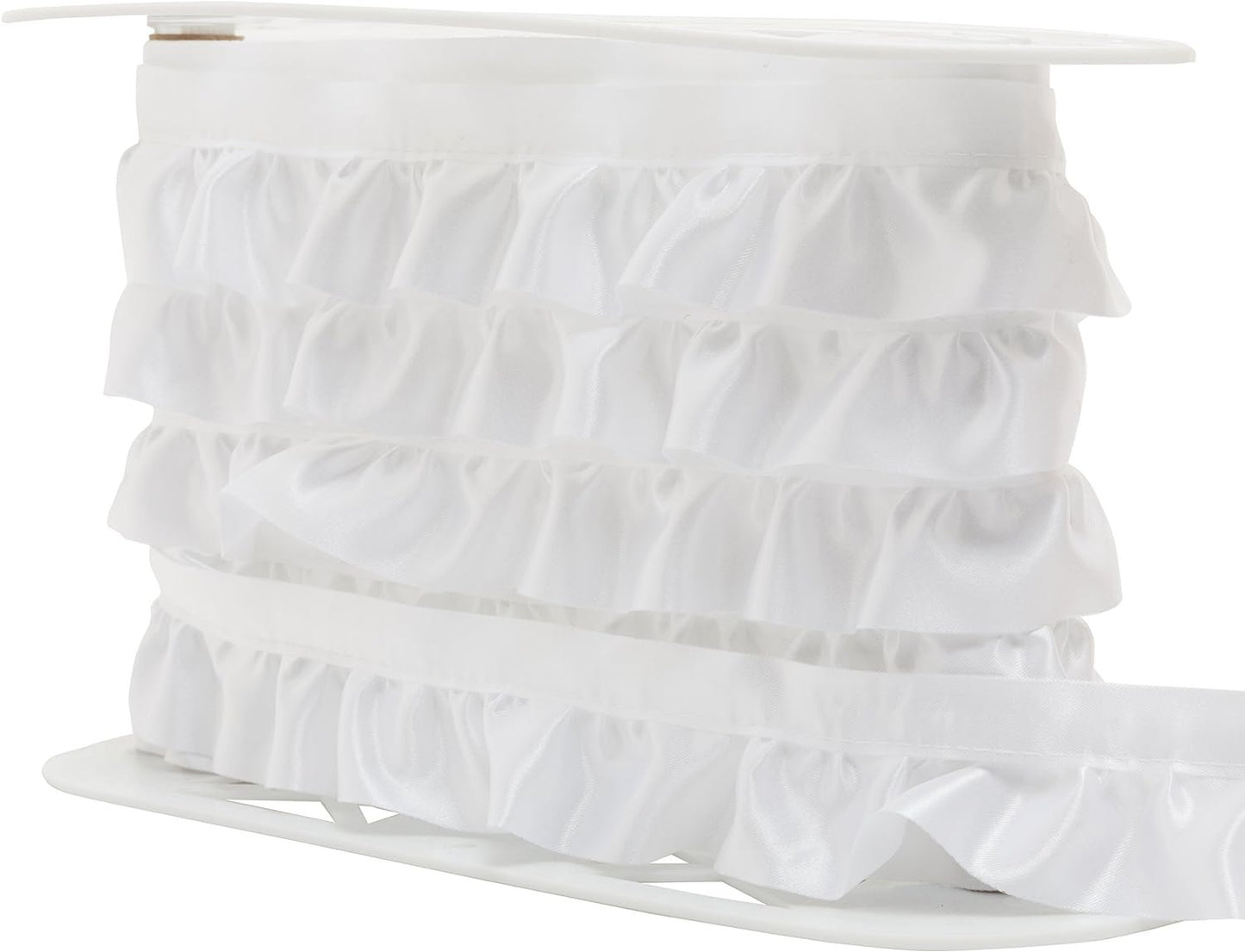 WRIGHTS Simplicity Ruffled Quilt Binding 1-7/8"X8yd, White