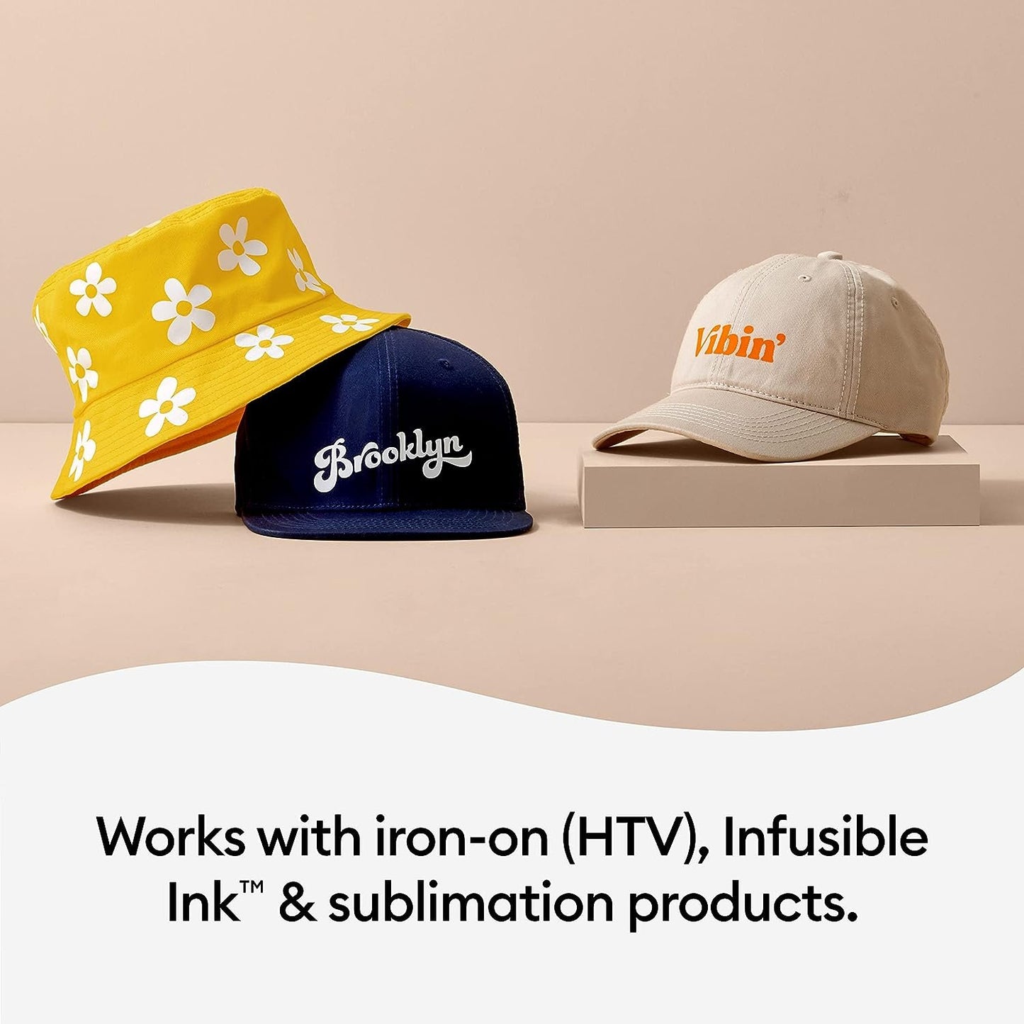 Cricut Hat Press Smart Heat Press Machine for Hats with Built-in Bluetooth, Connects to Cricut Heat App, Curved, Ceramic-Coated Heat Plate, Easy Temperature Control with Safety Base & Auto-Off Feature