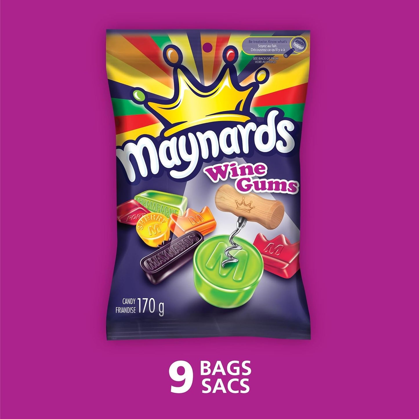 Maynards Wine Gums Candy, 170g/6oz, Imported from Canada}