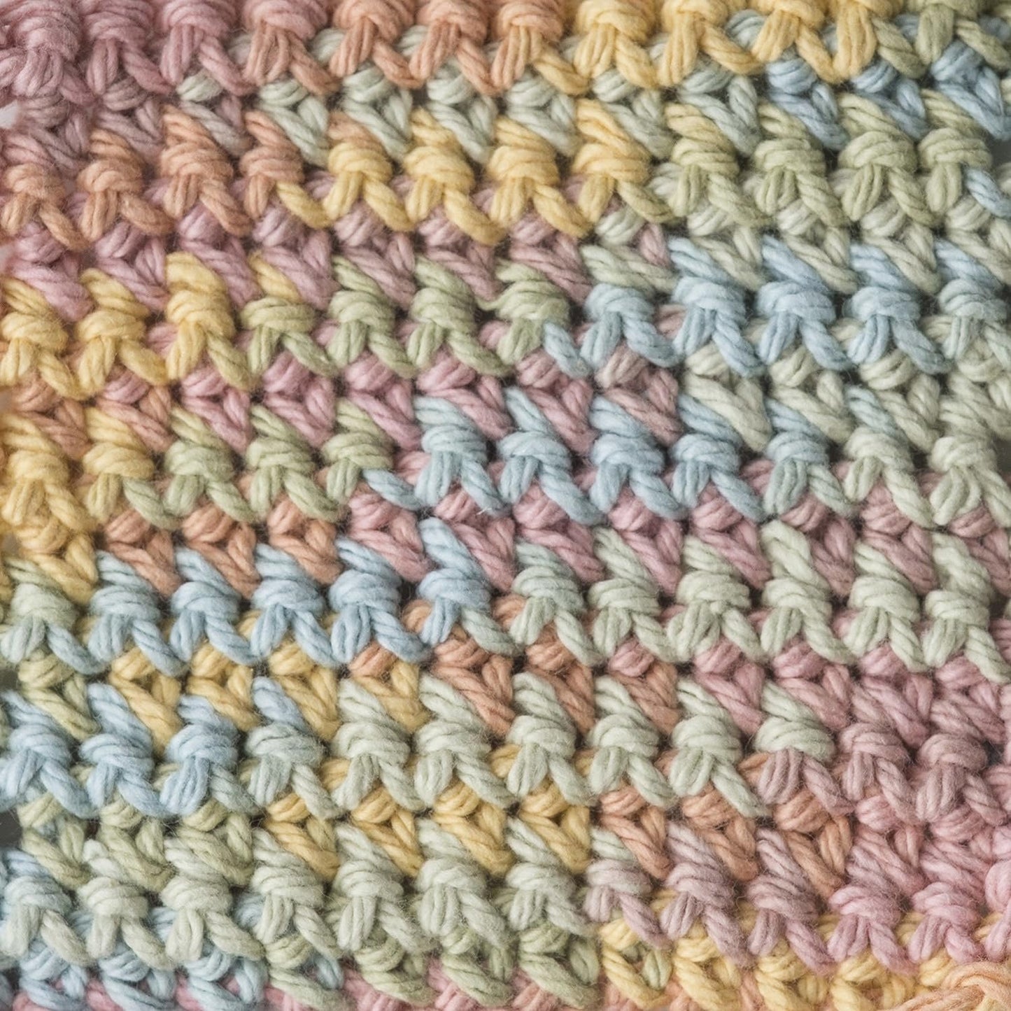Lily Sugar 'N Cream The Original Ombre Yarn, 2oz, Gauge 4 Medium, 100% Cotton, Butter Cream - Machine Wash & Dry