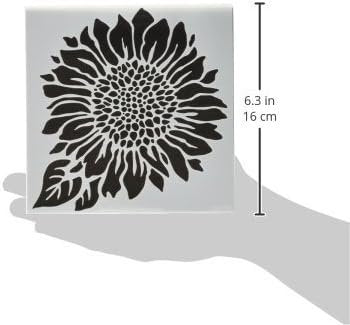 Crafters Workshop TCW6X6-575 Joyful Sunflower Template, 6 by 6"