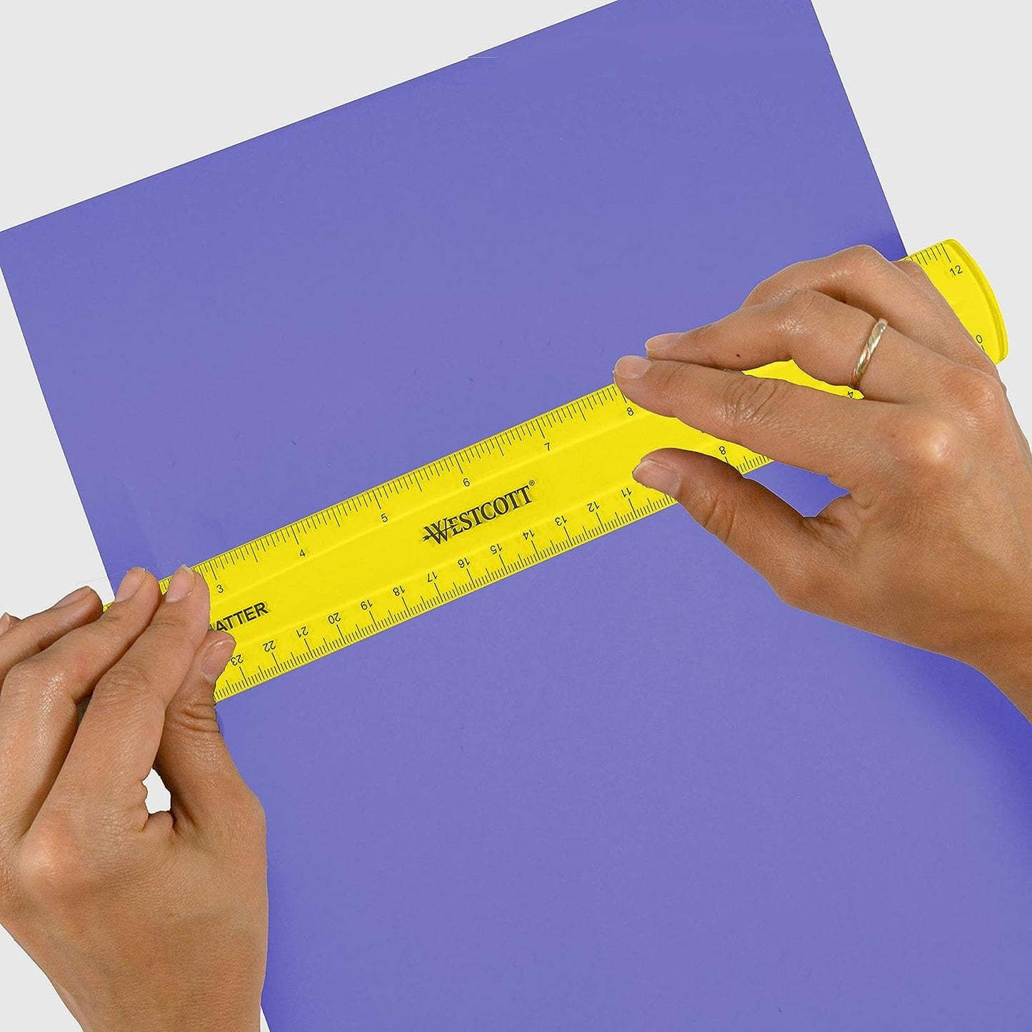 Westcott Shatterproof Ruler, Assorted Translucent Colors, 12"
