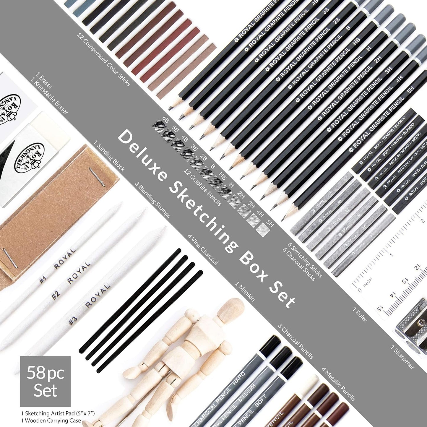 Royal & Langnickel RSET-OIL2000 Regis Oil Color Painting Box Set