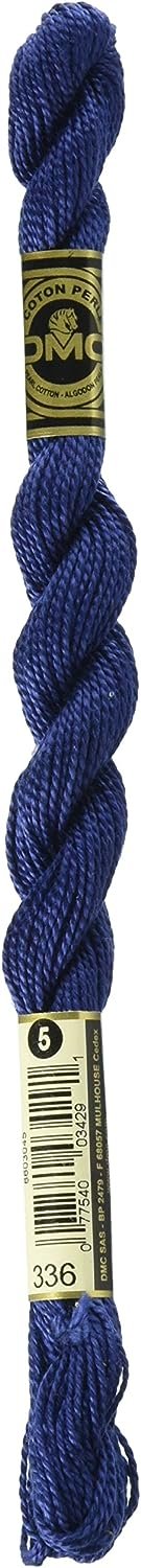 DMC 115 5-336 Pearl Cotton Thread, Navy Blue, Size 5