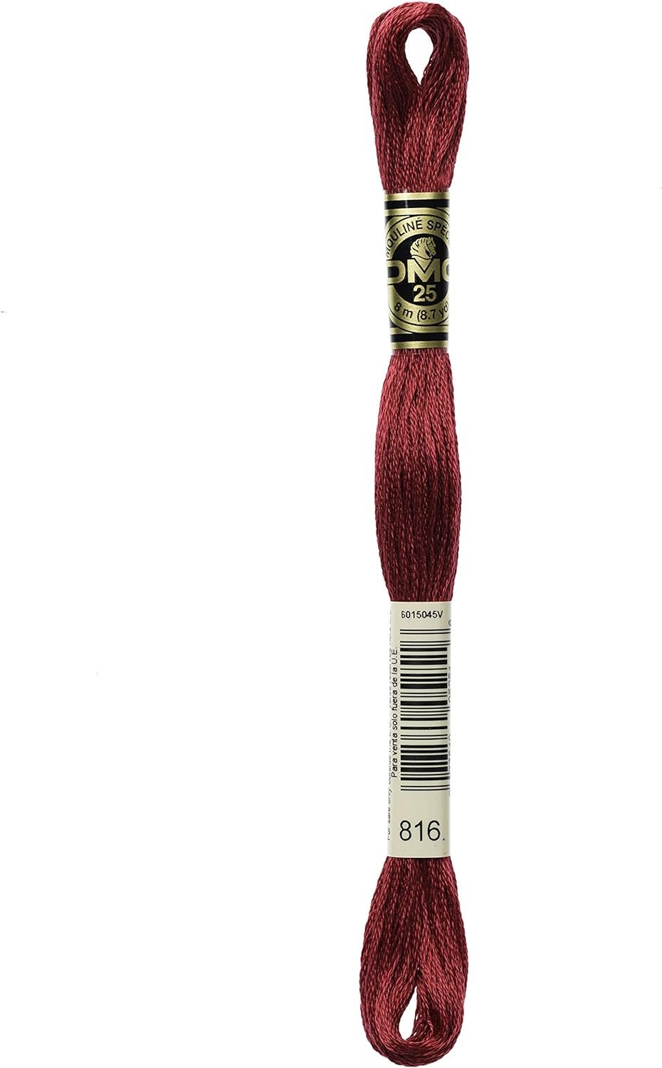 DMC 117-816 6 Strand Embroidery Cotton Floss, Garnet, 8.7-Yard