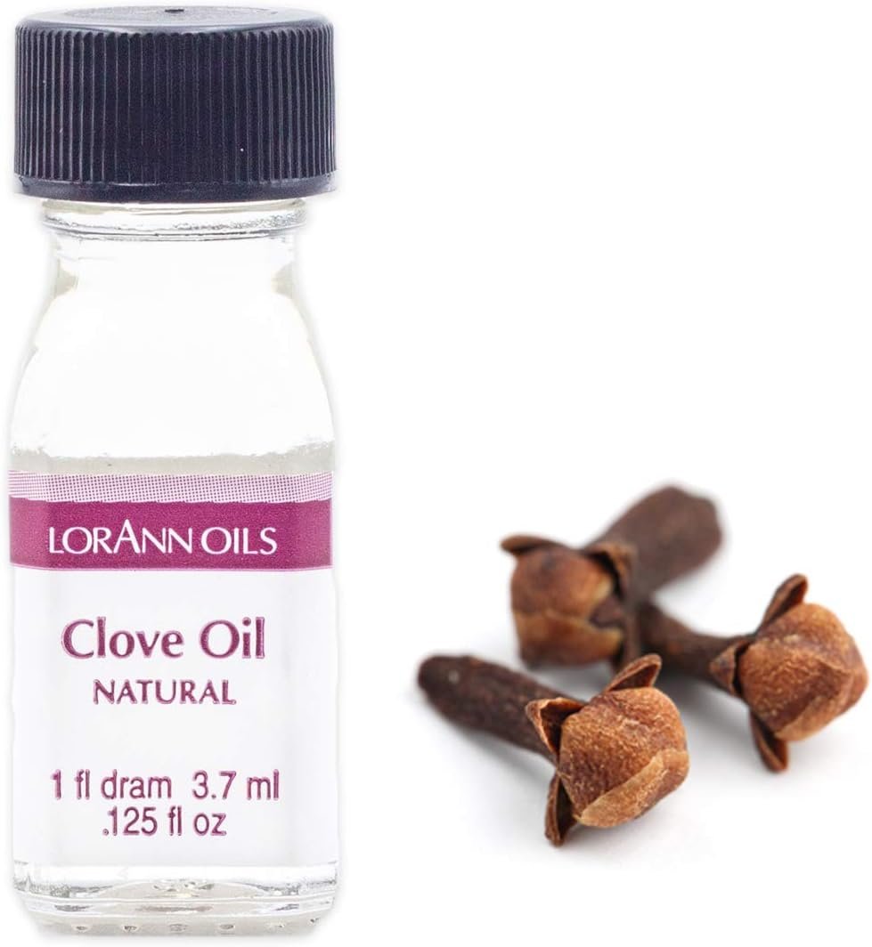 LorAnn Clove Leaf Oil SS Natural Flavor, 1 dram bottle (.0125 fl oz - 3.7ml - 1 teaspoon)