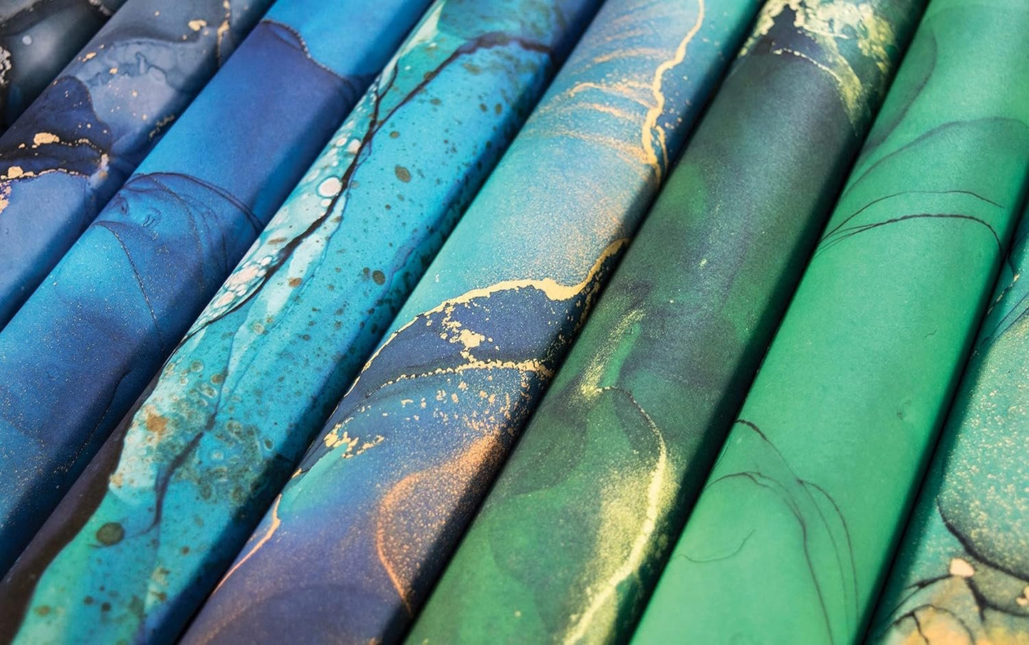 Craft Consortium Craft CON PAPRPAD 6", Ink Drops-Ocean, 20 Designs