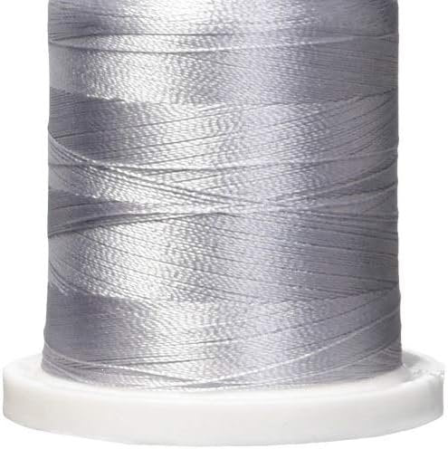 Robison-Anton Rayon Super Strength Thread Solid 1,100yd, Silver Steel