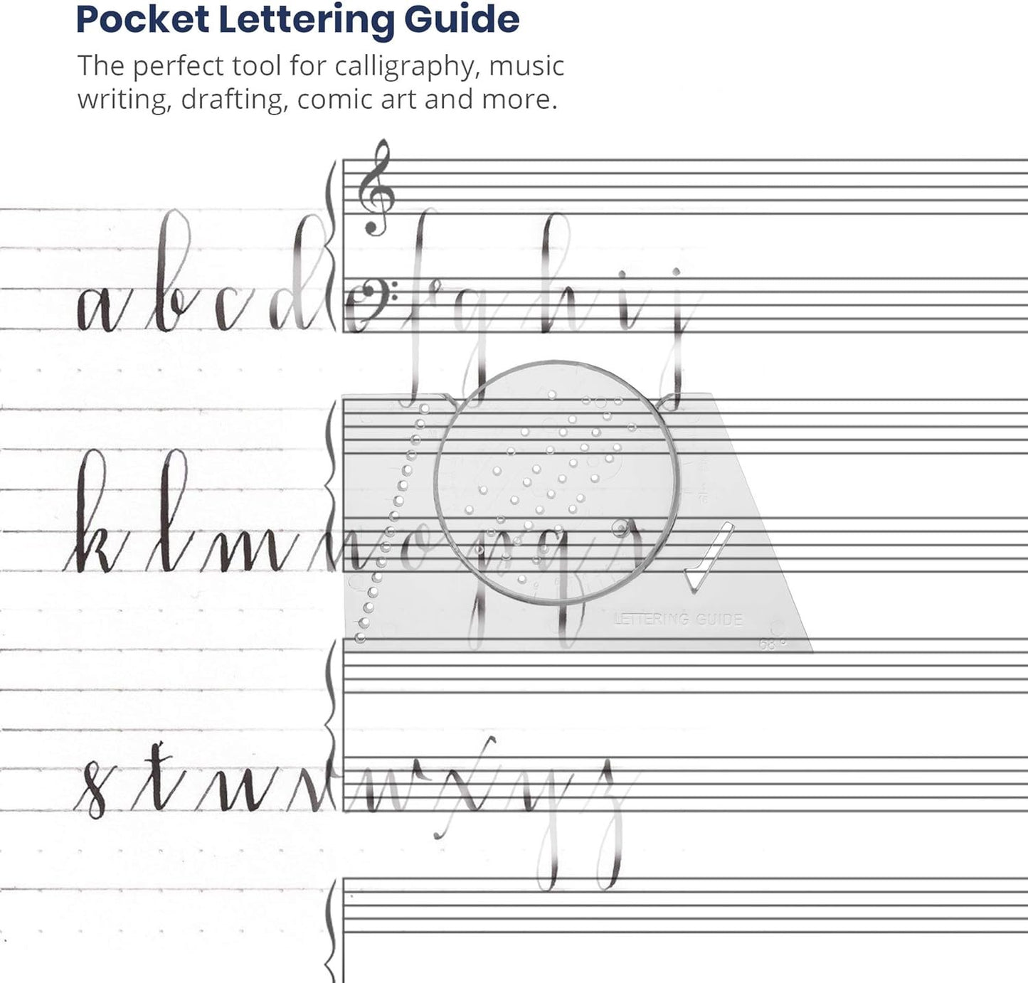 Pacific Arc Ames Lettering Guide for Lettering, Writing, Architecture, and Drawing