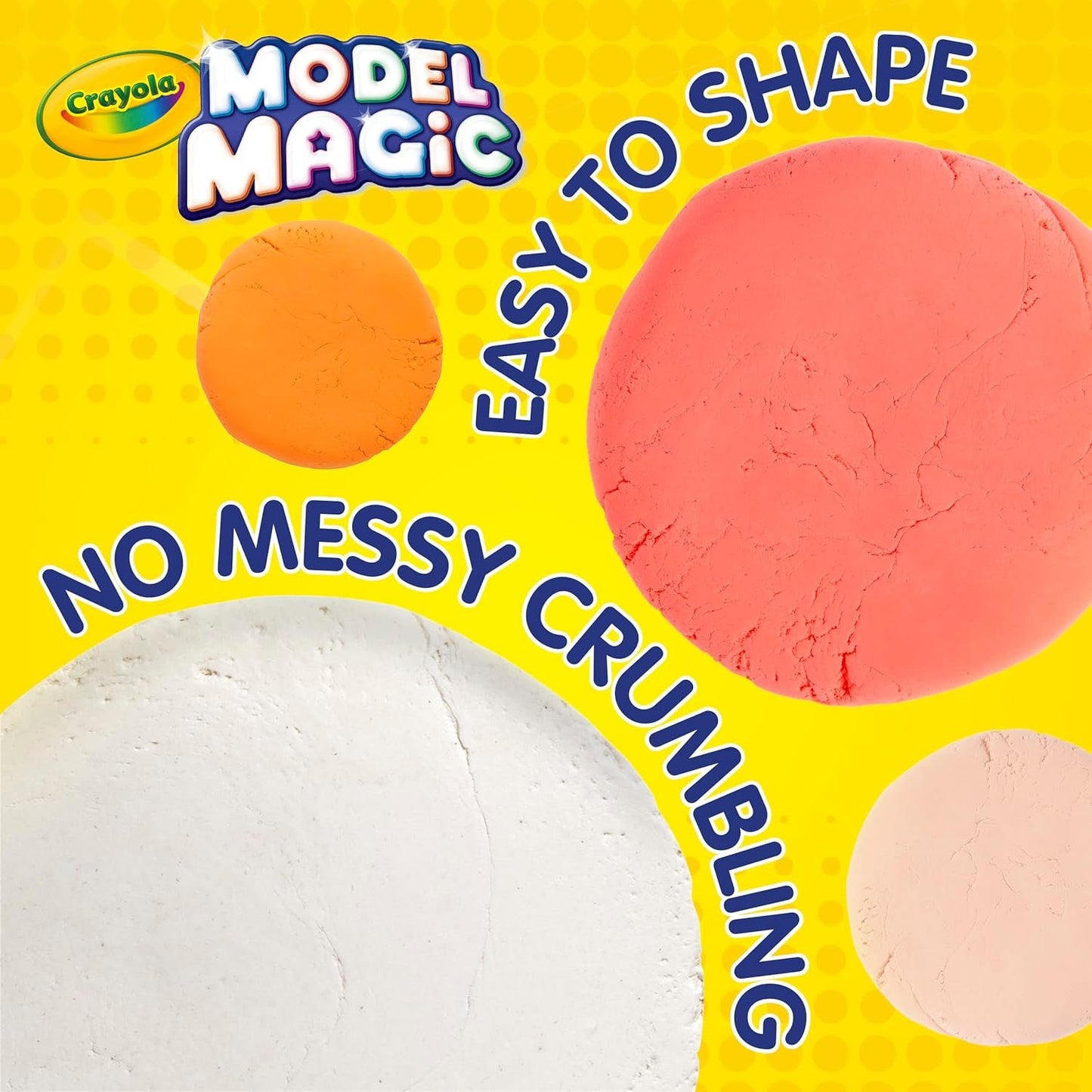 Crayola Model Magic White, Modeling Clay Alternative, At Home Crafts for Kids, 4 oz
