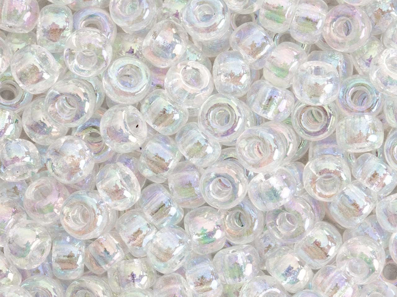 Round Seed Bead Size 8/0 22g Crystal AB