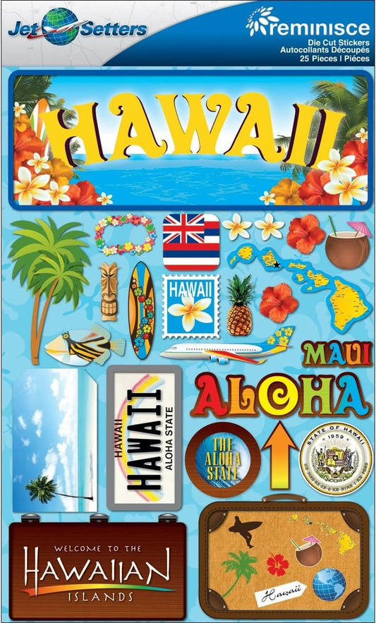 Reminisce Jet Setters 2 3-Dimensional Sticker, Hawaii