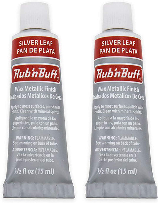 Rub 'n Buff The Original Wax Metallic Finish (Silver Leaf) 2 pcs sku# 1835745MA
