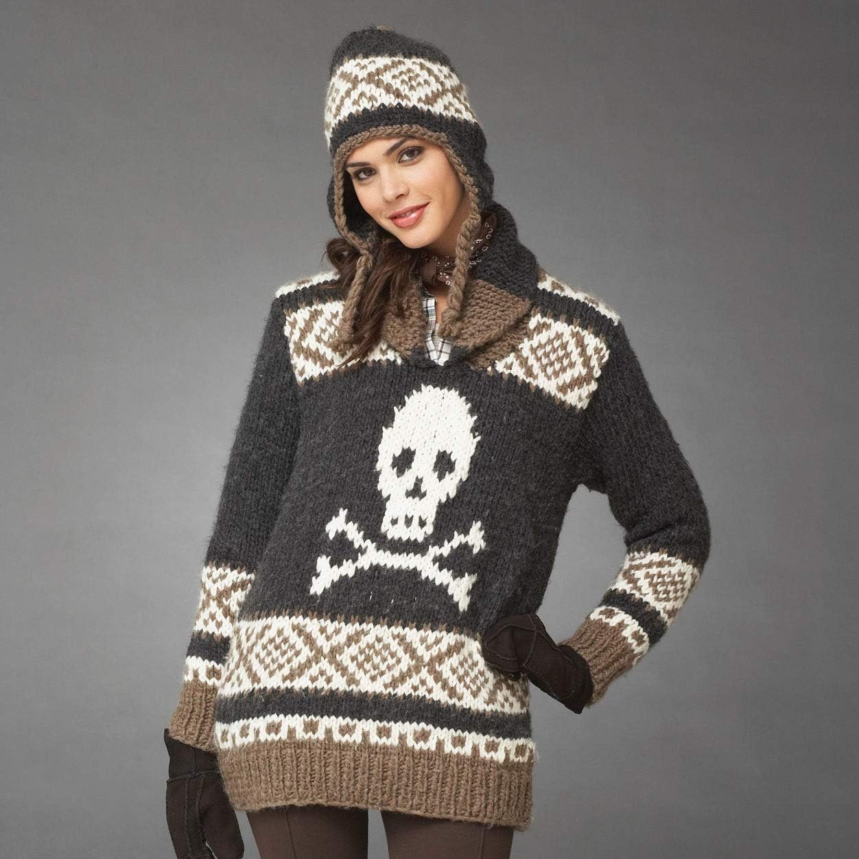 Bernat Roving Yarn Knit, Bark, Single Ball