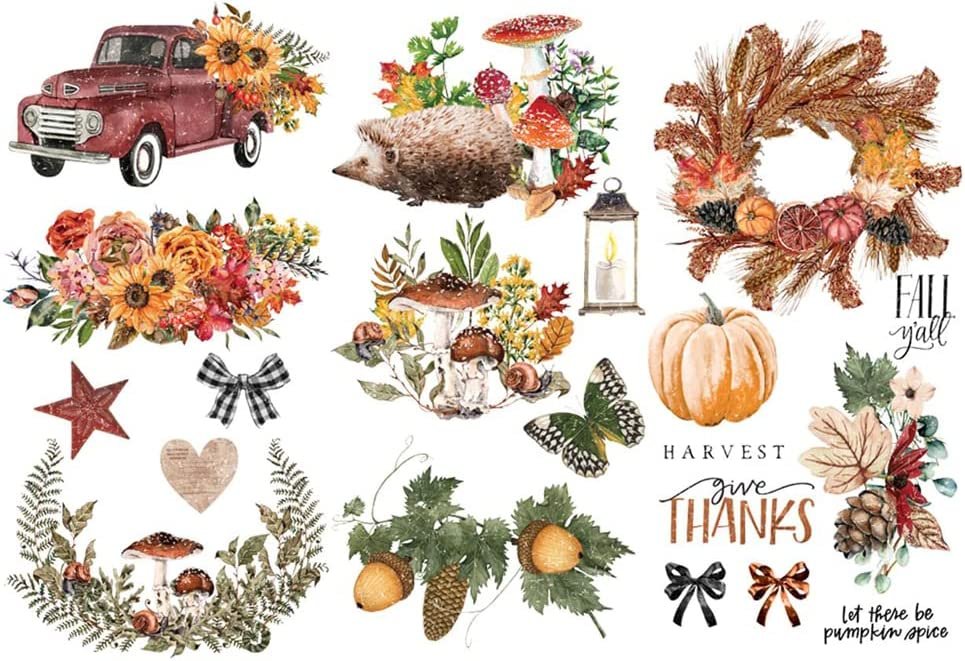 Prima Redesign Autumn Essentials 6” X 12” Transfer