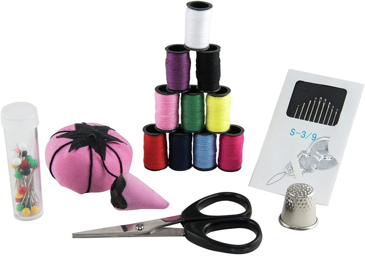 SINGER 01923 Toolbox Sewing Kit, Pink, 2.75" x 1.95" x 4.50"