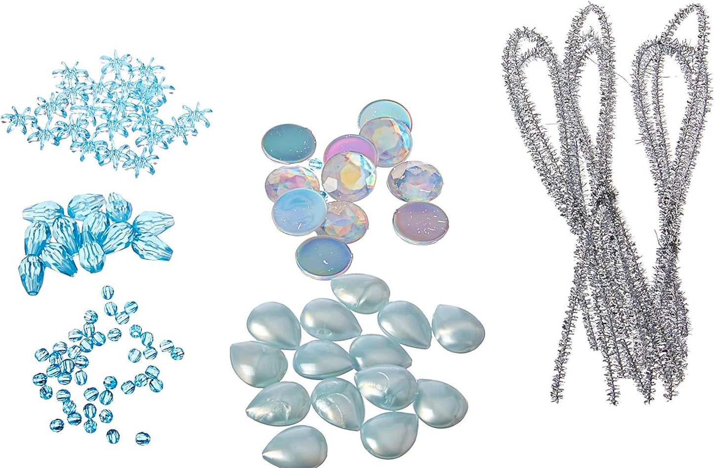 Beadery Holiday Beaded Ornament Kit Light Sapphire Snowflake Makes 6, Multi