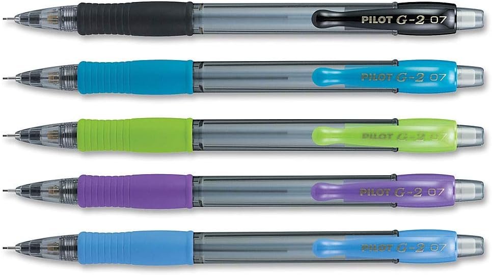 Pilot Mechanical Pencil (31776),Black/ Lime/ Purple/ Turquoise/ Periwinkle,0.7mm