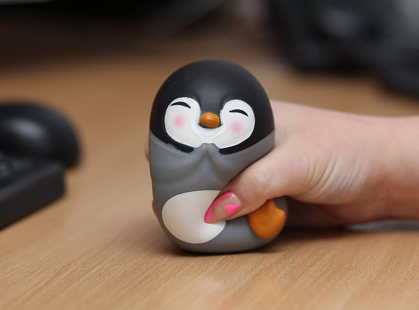 Boxer Gifts Zenguin Stress Relief Toy | Unique Stress Balls for Adults & Teenagers - Squishy Fidget Toys for Anxiety - Cool Desk Accessories | Cute Penguin Gifts & White Elephant for Co-Workers