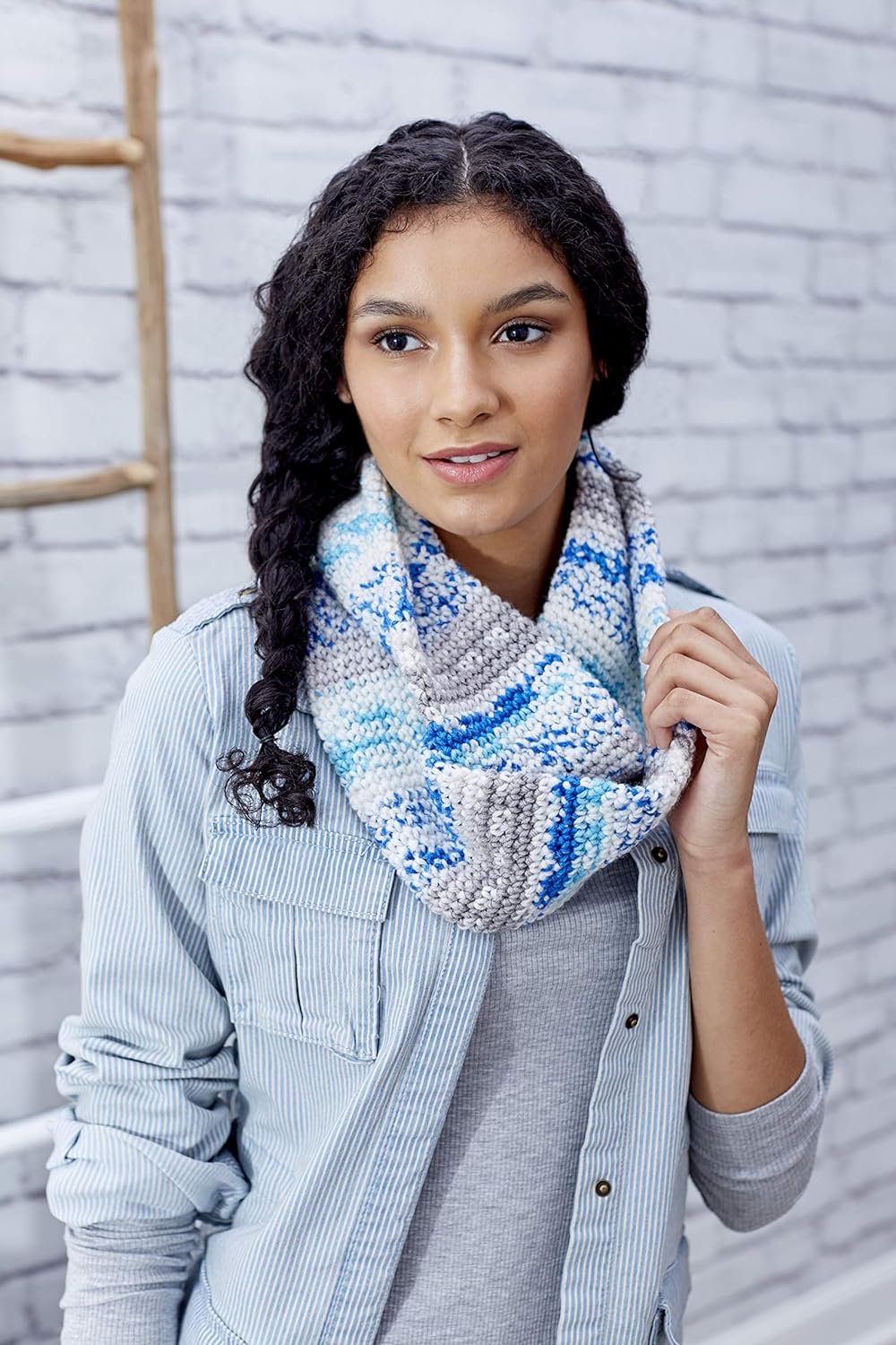 RED HEART Super Saver Yarn, Mistletoe Print