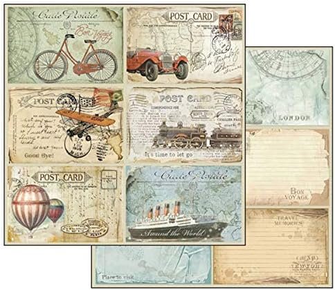 Stamperia Intl Scrapbooking Paper, Multi-Colored 10 Pack