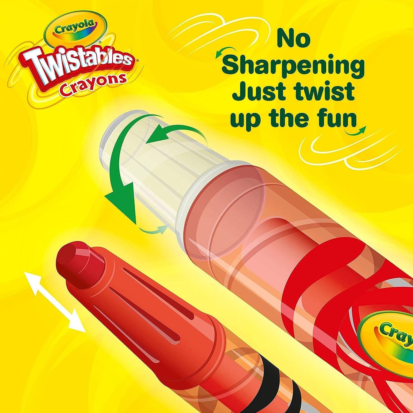 Crayola Twistables Crayons Coloring Set, Kids Indoor Activities at Home, 24 Count, Assorted