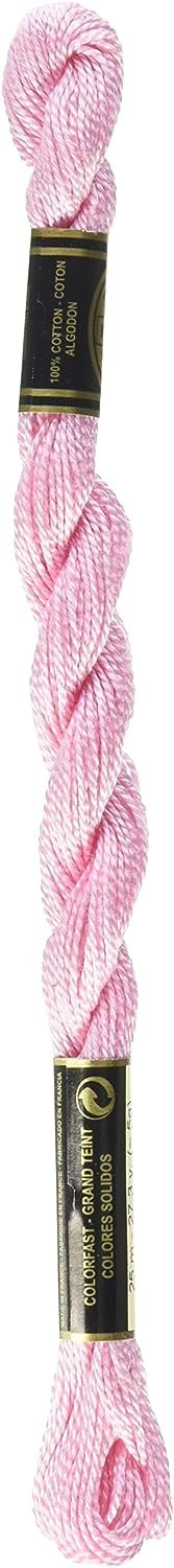 DMC 115 5-3689 Pearl Cotton Thread, Light Mauve, Size 5