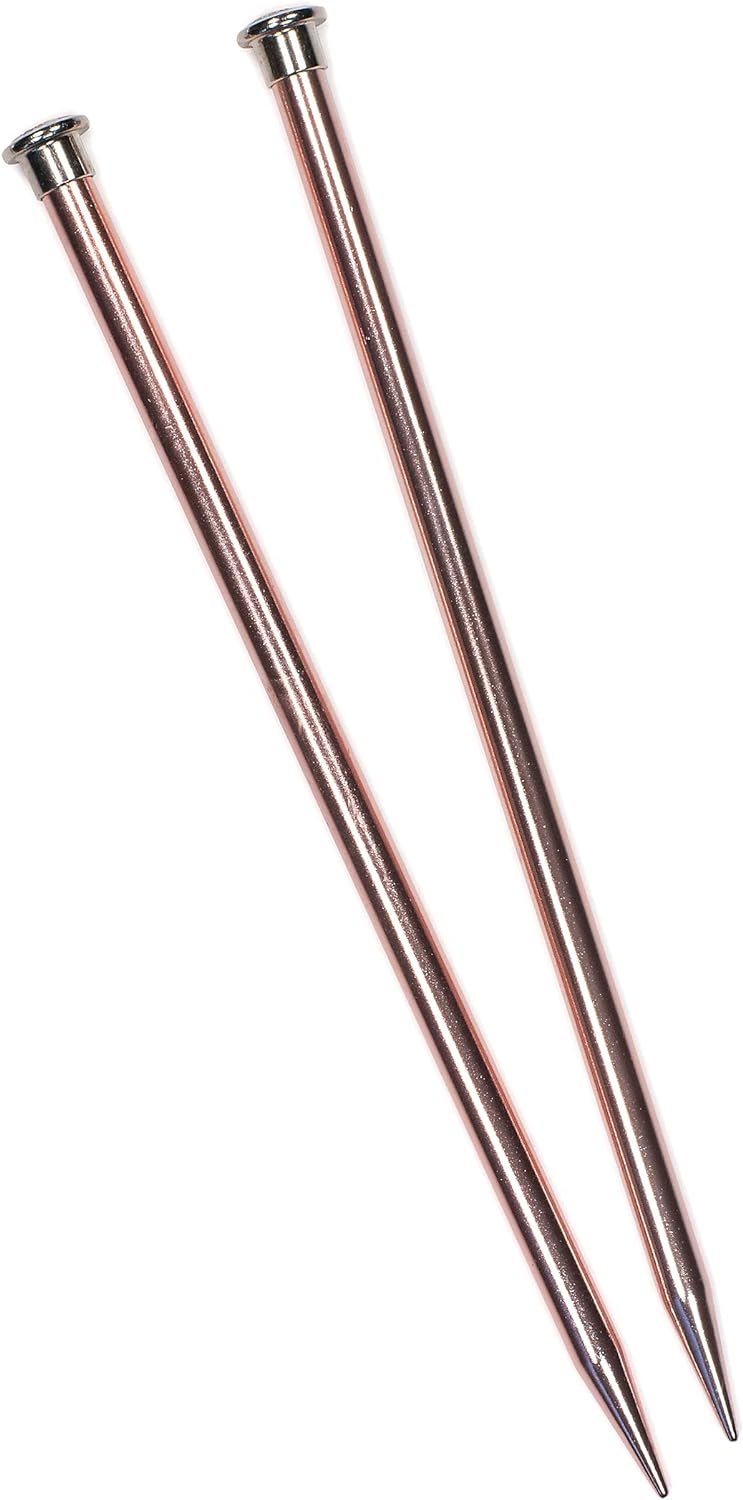 Boye 3216327013M Aluminum Straight Knitting Needles Set, US Size 13, 10" L, 2pcs, Orange