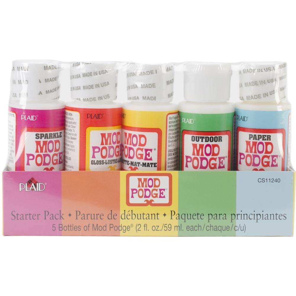 Mod Podge Starter Pack 5/Pkg, 2oz Each