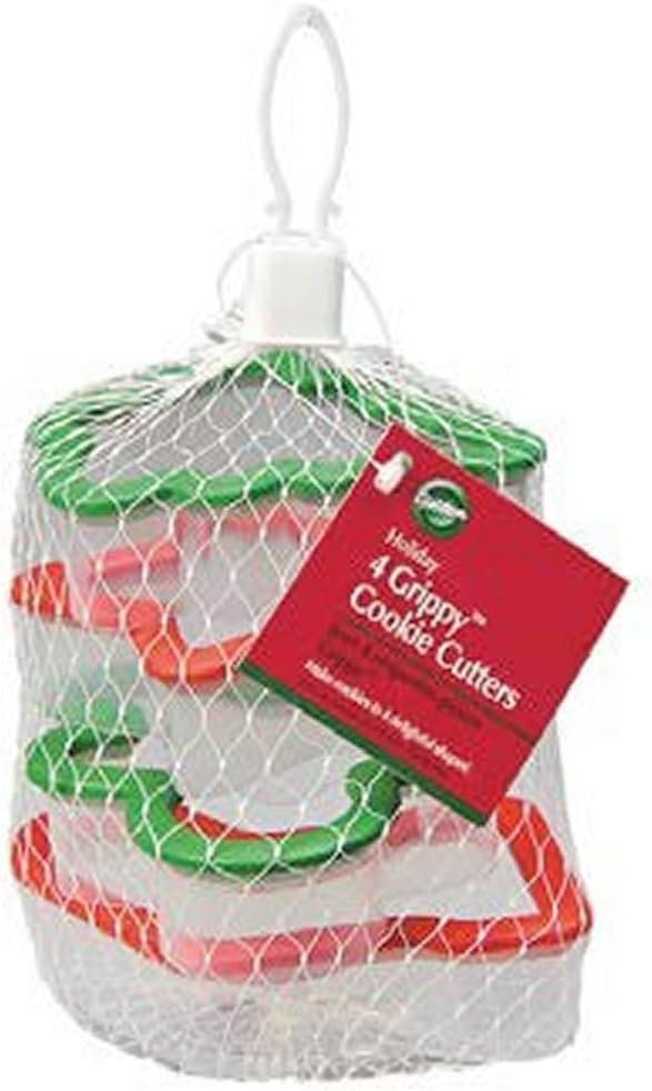 Wilton Holiday Grippy Cookie Cutters, Set of 4