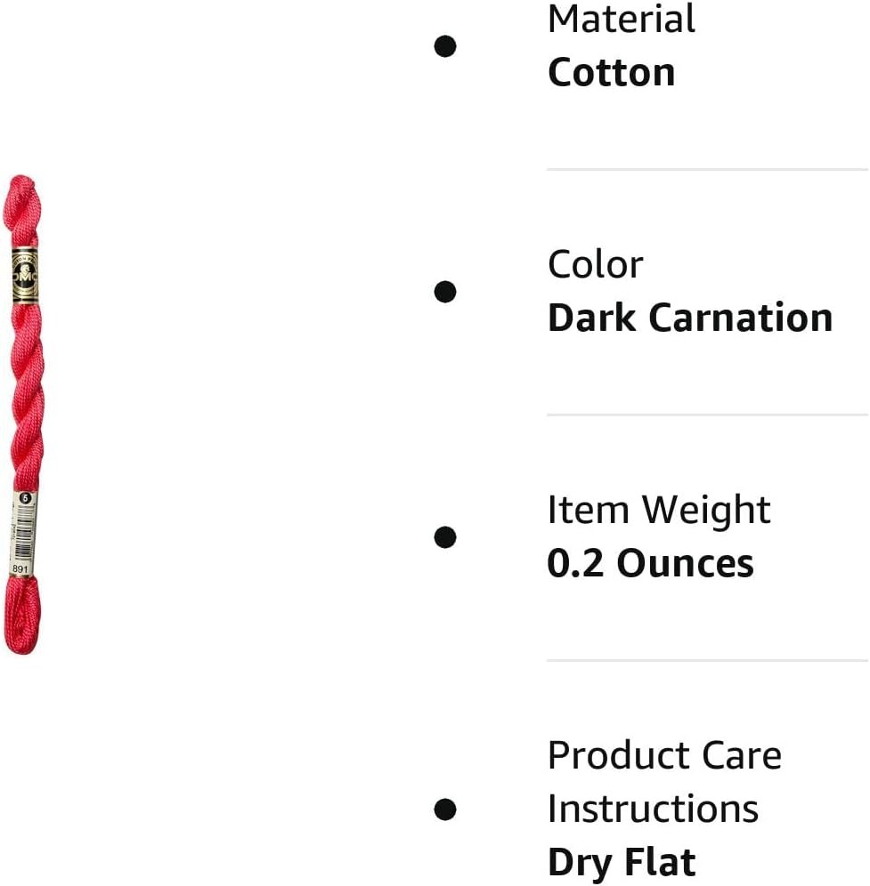 DMC Sz 3 Skein-16.4 yds/Dk Carnation/891